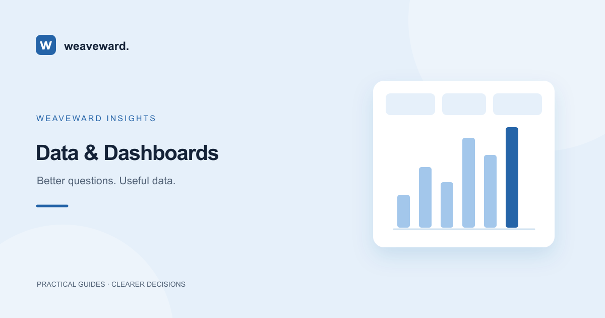 Weaveward business guide: Sales Dashboard Guide: Separate Revenue and Pipeline