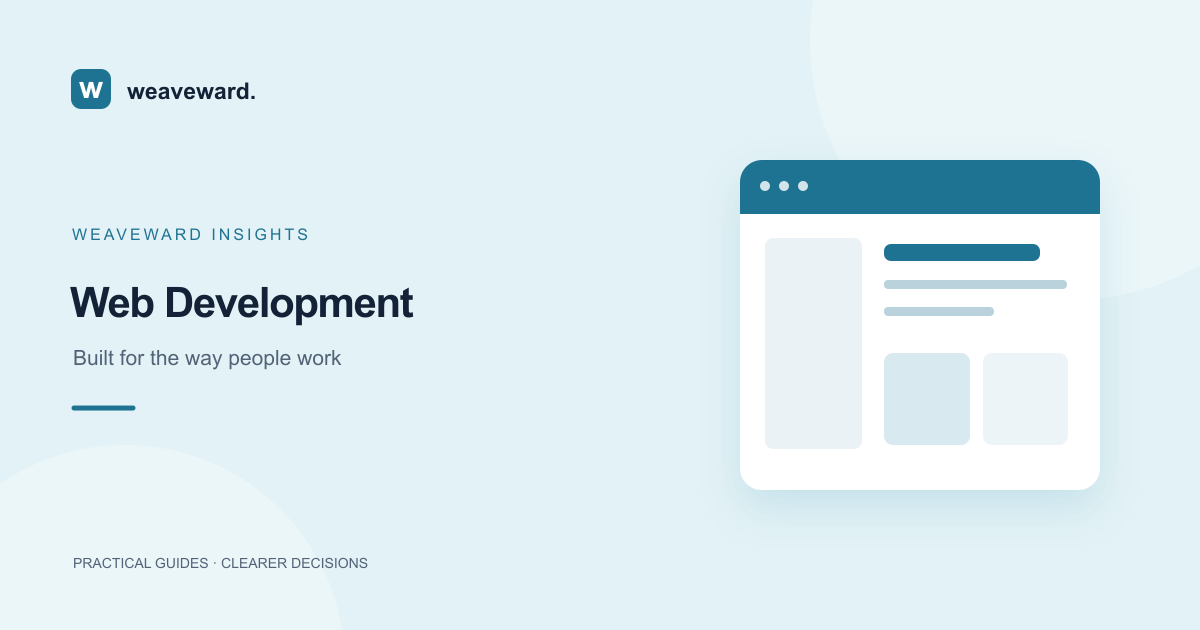 Weaveward business guide: Website Accessibility Audit: Check Real Visitor Tasks